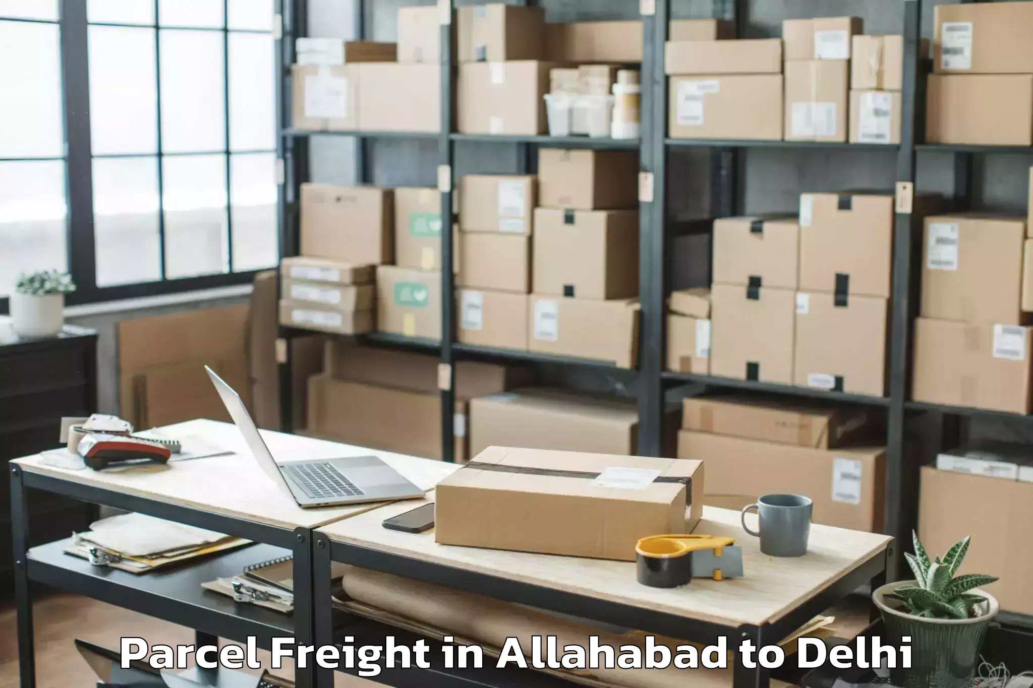 Allahabad to Naraina Industrial Estate Parcel Freight Booking